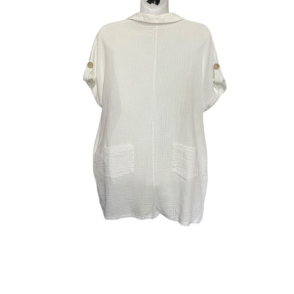 MARBLE White Romper Sz-Medium - Picture 3 of 5